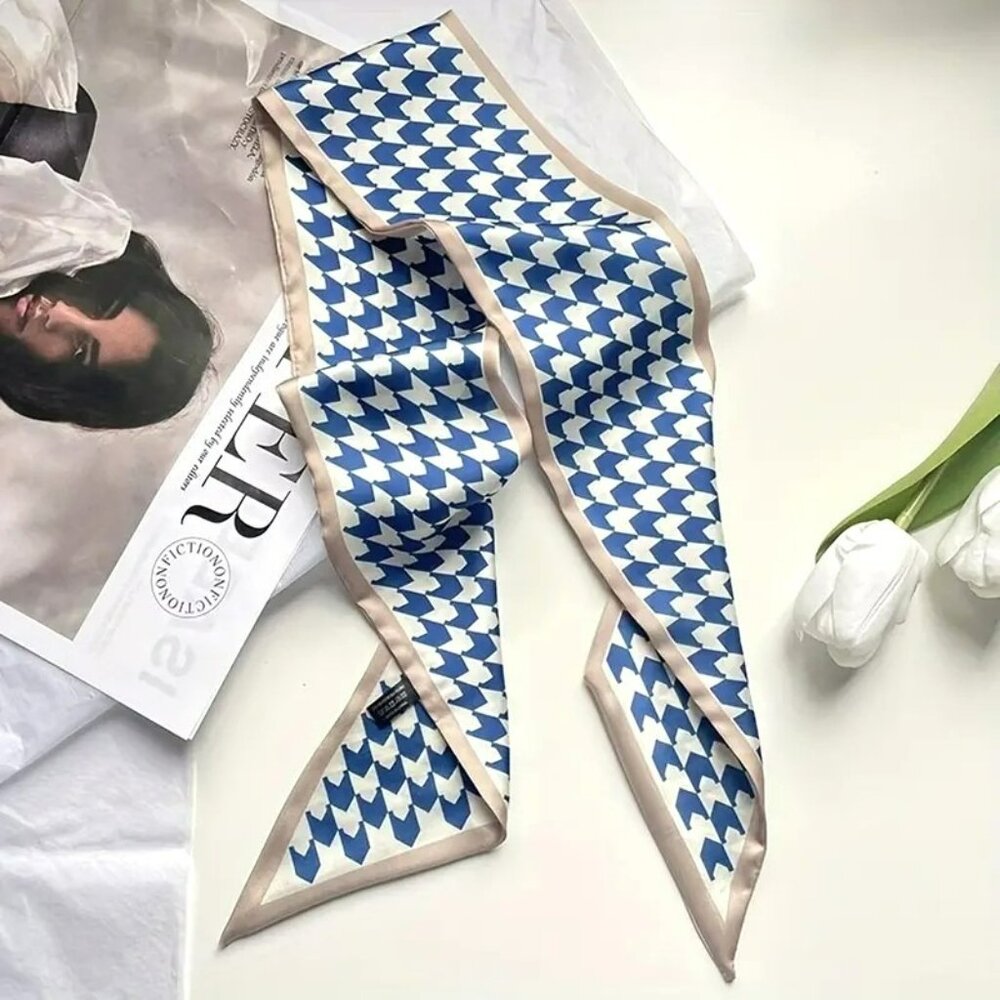 Soft Vintage Blue Chic Hair Ties & Headbands - (SKU #0337) - Picture 8 of 8